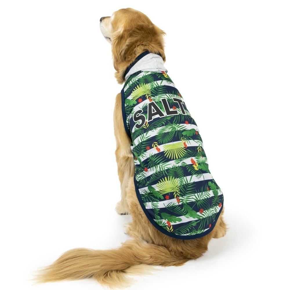 NWT Vibrant Life "Salty" Tropical Dog Hoodie, XS for dogs up to 10 lbs